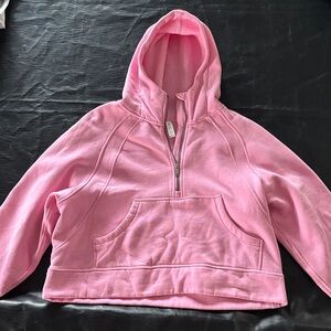 The Gym People Pink Half-Zip Hoodie